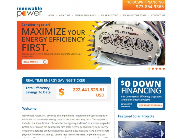 WordPress Theme Development Renewable Power